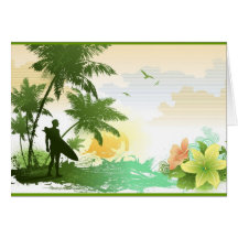 Surfer Theme Card
