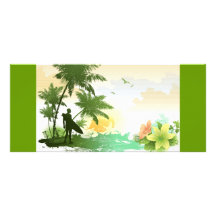 Surfer Theme Customised Rack Card