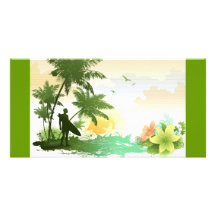 Surfer Theme Photo Card Template