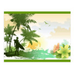 Surfer Theme Postcard