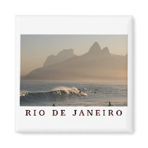 "Surfers at Arpoador, Rio de Janeiro" magnet
