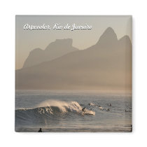 "Surfers at Arpoador, Rio de Janeiro" magnet