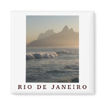 "Surfers at Arpoador, Rio de Janeiro" magnet