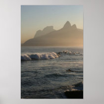 "Surfers at Arpoador, Rio de Janeiro" poster