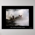 Surfers At Rainbow Bay Queensland Australia posters