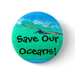 Surfin' Pelican Button