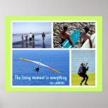 Surfing and Paragliding, La Jolla, California posters