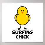 Surfing Chick posters
