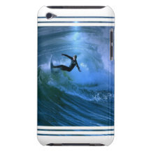 Surfing Curl iTouch Case Barely There iPod Cover