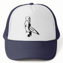 Surfing Girl Trucker Hat