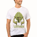 Surfing Halloween Frankenstein t-shirts