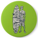 Surfing Halloween Mummy buttons