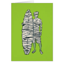 Surfing Halloween Mummy Cards