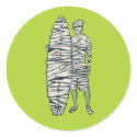 Surfing Halloween Mummy stickers