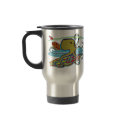 Surfing Halloween Octopus mugs