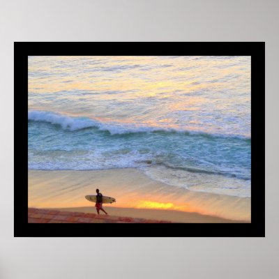 Surfing in Baja Mexico Poster by ViolettoDesigns