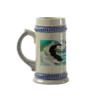 Surfing in Curling Wave Coffee Mug