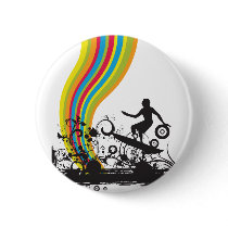 surfing into rainbows button