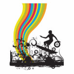 surfing into rainbows photo sculptures