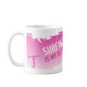 Surfing is my Religion mugs