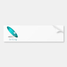 Surfing Logo Bumper Sticker