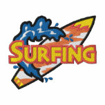Surfing Logo embroidered shirts