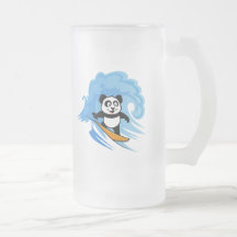 Surfing Panda Mugs