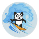 Surfing Panda stickers