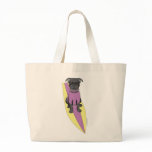 Surfing Pug Bag (Pink/Yellow)