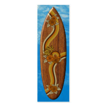 Surfing Safari Surfboard Bookmark Business Card