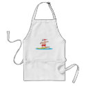 Surfing Santa aprons