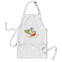 Surfing Santa Apron