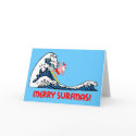 Surfing Santa cards
