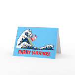 Surfing Santa cards