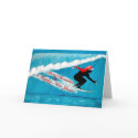 Surfing Santa Christmas Card