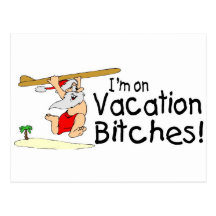 Surfing Santa On Vacation Post Card