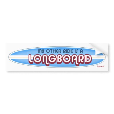 Surfing sticker bumper sticker by Bootee
