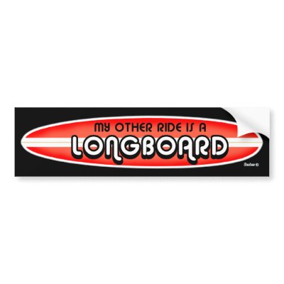 Surfing sticker bumper sticker by Bootee