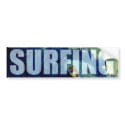 Surfing Surf Water Sports Bumper Sticker Artwork bumper stickers