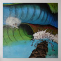 "Surfing the Inlet Poster" posters
