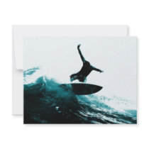Surfing the Wave Custom Invitations