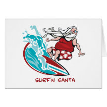 Surf'n Santa Cards