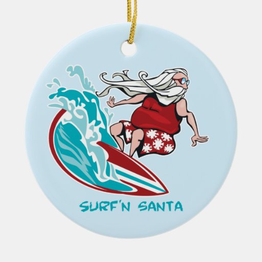 Surf'n Santa Zazzle