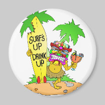 Surfs Up Drink Up magnets