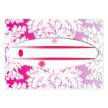 Surf's UP Pink, Purple and White Damask Business Cards