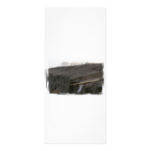 Surf's Up! Surfboard waits on an eroded dune Custom Rack Cards
