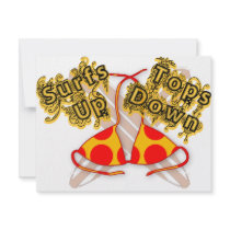 Surfs up Tops down Invitations