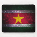Suriname Flag Firework Mouse Pad