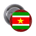 Suriname High quality Flag Button