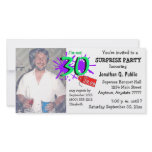 Surprise 30th Birthday Party Photo Invitation Customized Photo Card